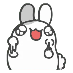 Белый кролик sticker 11