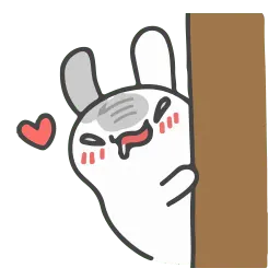 Белый кролик sticker 3