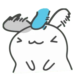 Белый кролик sticker 5