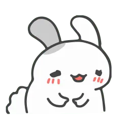 Белый кролик sticker 6