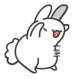 Белый кролик sticker 7