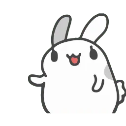 Белый кролик sticker 9