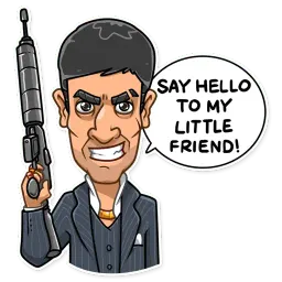 Tony Montana sticker 7