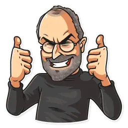 Steve Jobs sticker 3