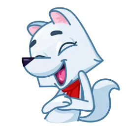 Russell The Arctic Fox Telegram sticker pack