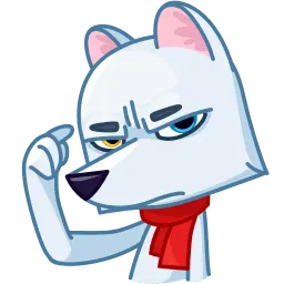 Russell The Arctic Fox sticker 6