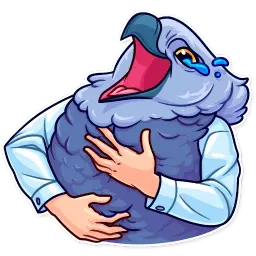 Птицы с руками Telegram sticker pack