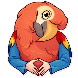 Птицы с руками sticker 11