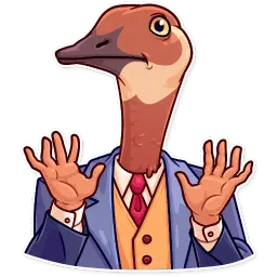 Птицы с руками sticker 12