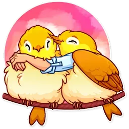 Птицы с руками sticker 6