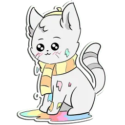 Котик художник (@I_am_artist) Telegram sticker pack