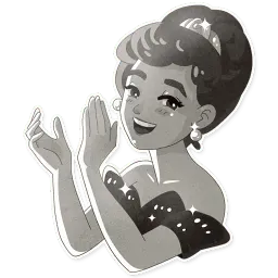 Audrey Glamour sticker 3