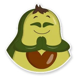Семья авокадо sticker 3