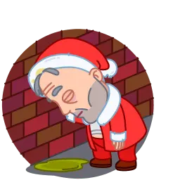 Плохой Санта sticker 11