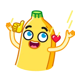Живой банан sticker 3