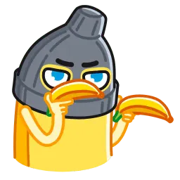 Живой банан sticker 9