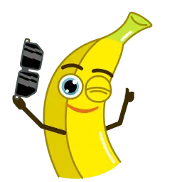 Банан sticker 3