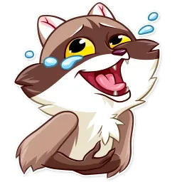Енот - бандит Telegram sticker pack