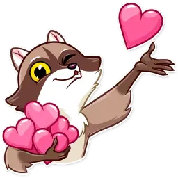Енот - бандит sticker 2