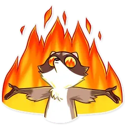 Енот - бандит sticker 11