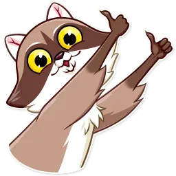 Енот - бандит sticker 3