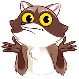Енот - бандит sticker 7