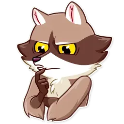 Енот - бандит sticker 10