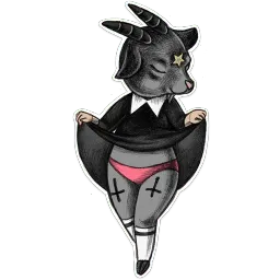 Daughter of Satan sticker 4