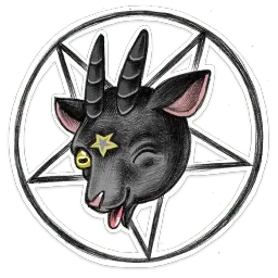 Daughter of Satan sticker 7