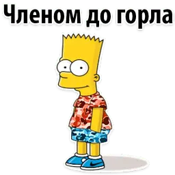 Симпсон Барт @TuristasTV sticker 11