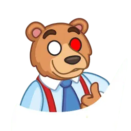 Медведь и бык sticker 6