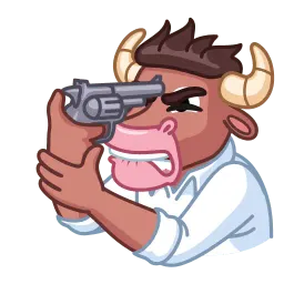 Медведь и бык sticker 7