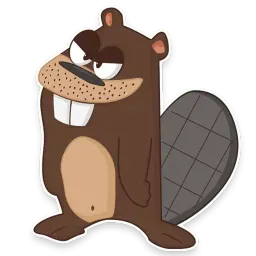 Beaver sticker 2