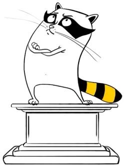 Beeline Racoon sticker 11