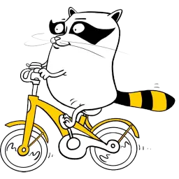 Beeline Racoon sticker 3