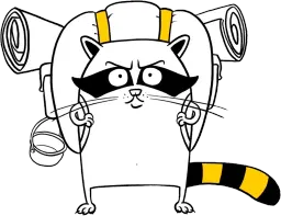 Beeline Racoon sticker 4
