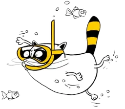 Beeline Racoon sticker 5