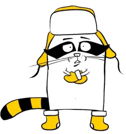Beeline Racoon sticker 6