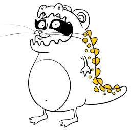 Beeline Racoon sticker 8