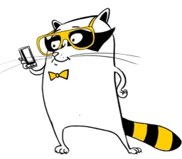 Beeline Racoon sticker 9