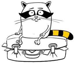 Beeline Racoon sticker 10