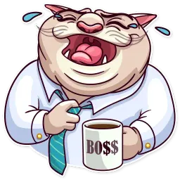 Big Boss Cat Telegram sticker pack
