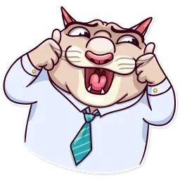 Big Boss Cat sticker 3