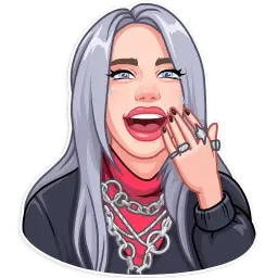 Билли Айлиш Telegram sticker pack