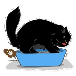 Черный кот sticker 10