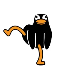 Чёрная утка sticker 12
