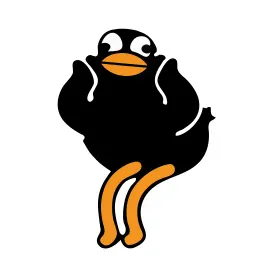 Чёрная утка sticker 4
