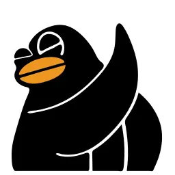 Чёрная утка sticker 5