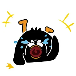 Чёрная утка sticker 7
