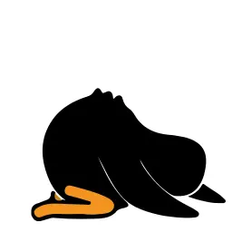 Чёрная утка sticker 8